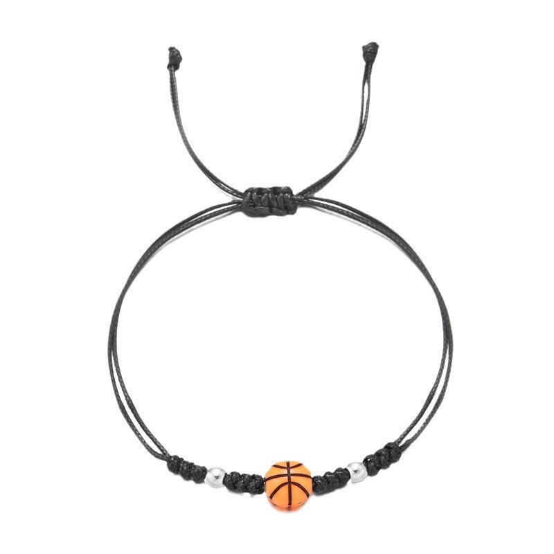 Wholesale ball bead bracelet creative versatile volleyball tennis hand-woven adjustable bracelet