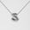 Wholesale  titanium steel smooth bubble letter necklace