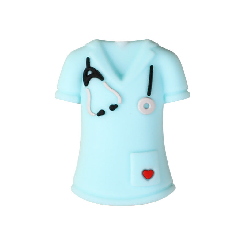 Wholesale 20pcs Nurse Uniform Focal Beads DIY Bead Accessories