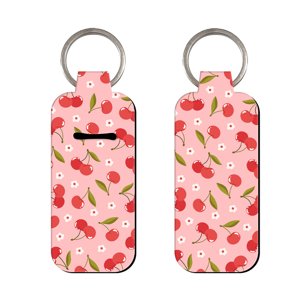 Wholesale 6pcs Strawberry Cherry Lipstick Case Keychain
