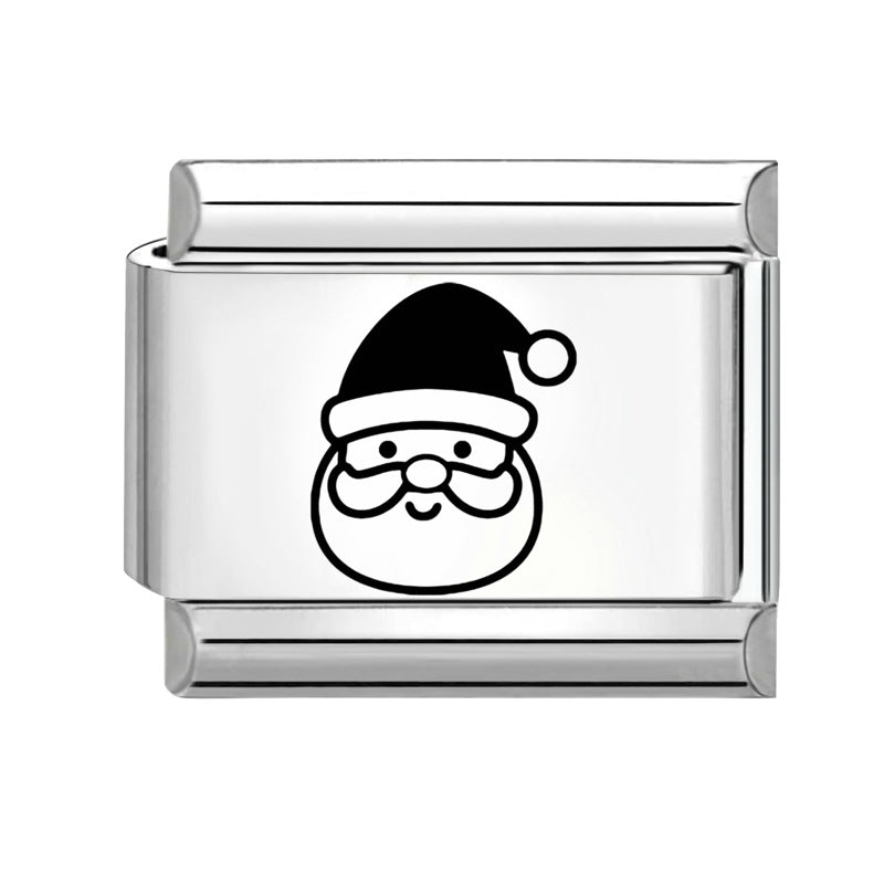 Wholesale 9mm Italian Charm Starter Bracelets DIY Christmas Stainless Steel Composable Bracelet