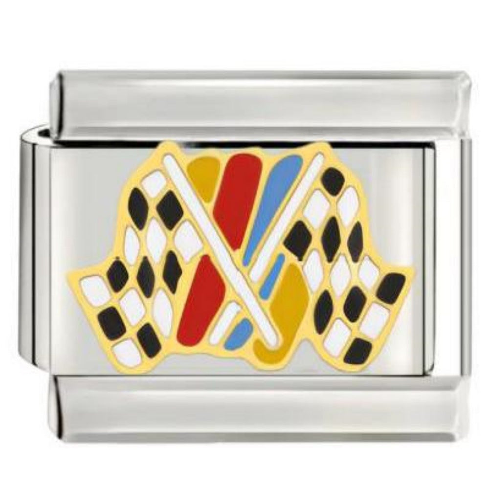 Wholesale Module Bracelet DIY Watch Strap Racing Pattern Original Design DIY Italian Charms Bracelet