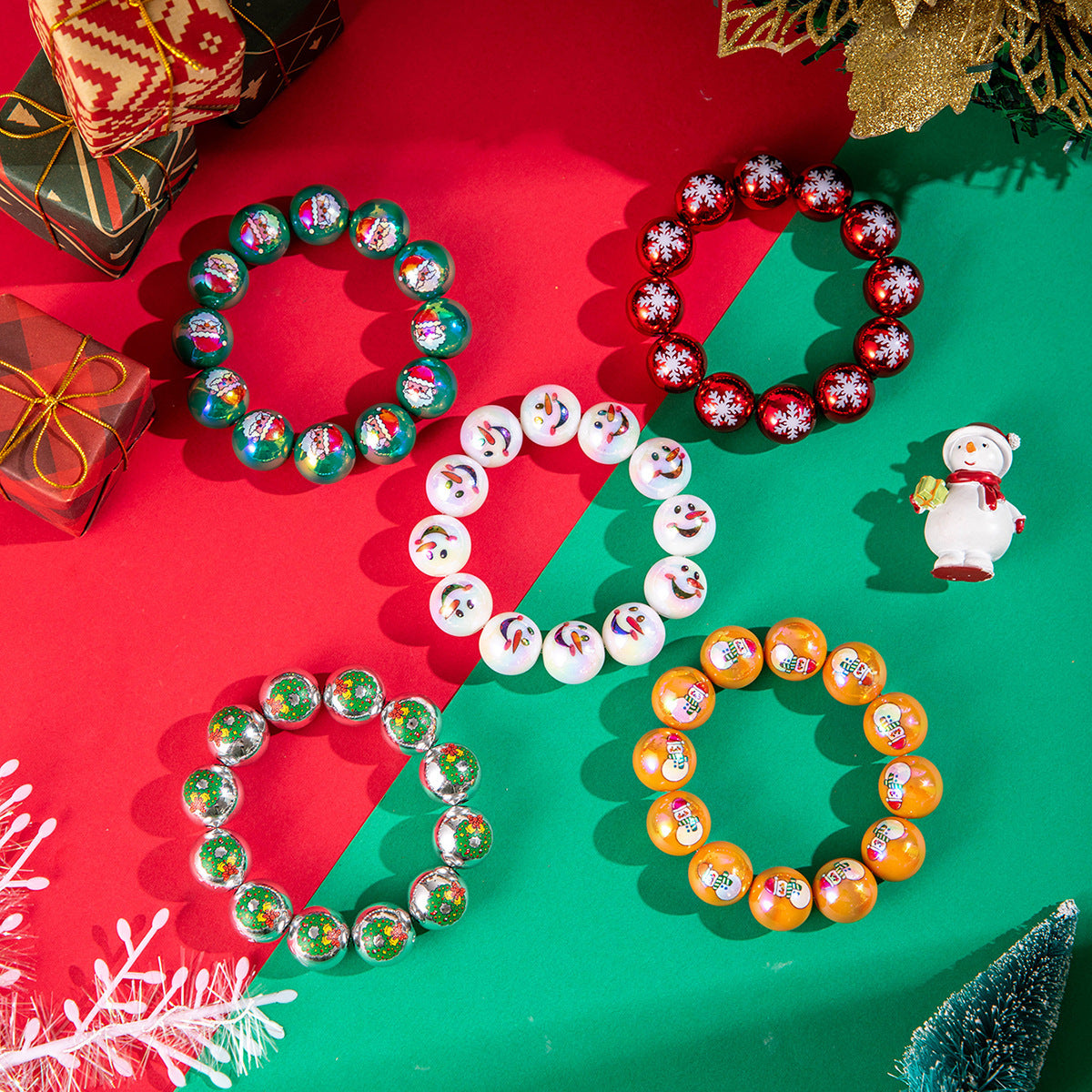 Wholesale  Christmas Light Ball Bracelet