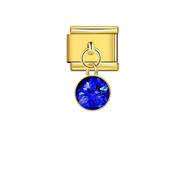 Wholesale Stainless Steel Electroplated Gold Starry Sky Pendant DIY Jewelry Accessory