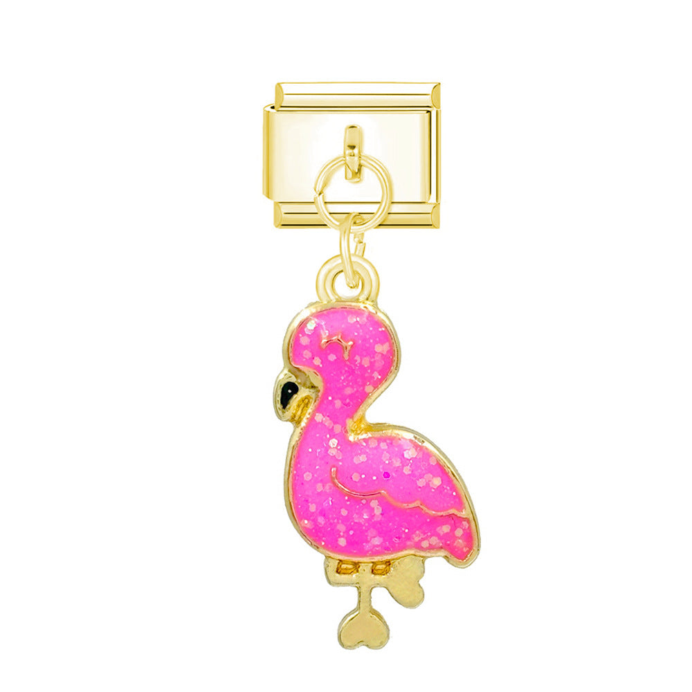 Wholesale Italian Charm Bracelet 9mm DIY Small Animal   Creative Stainless Steel Composable Bracelet