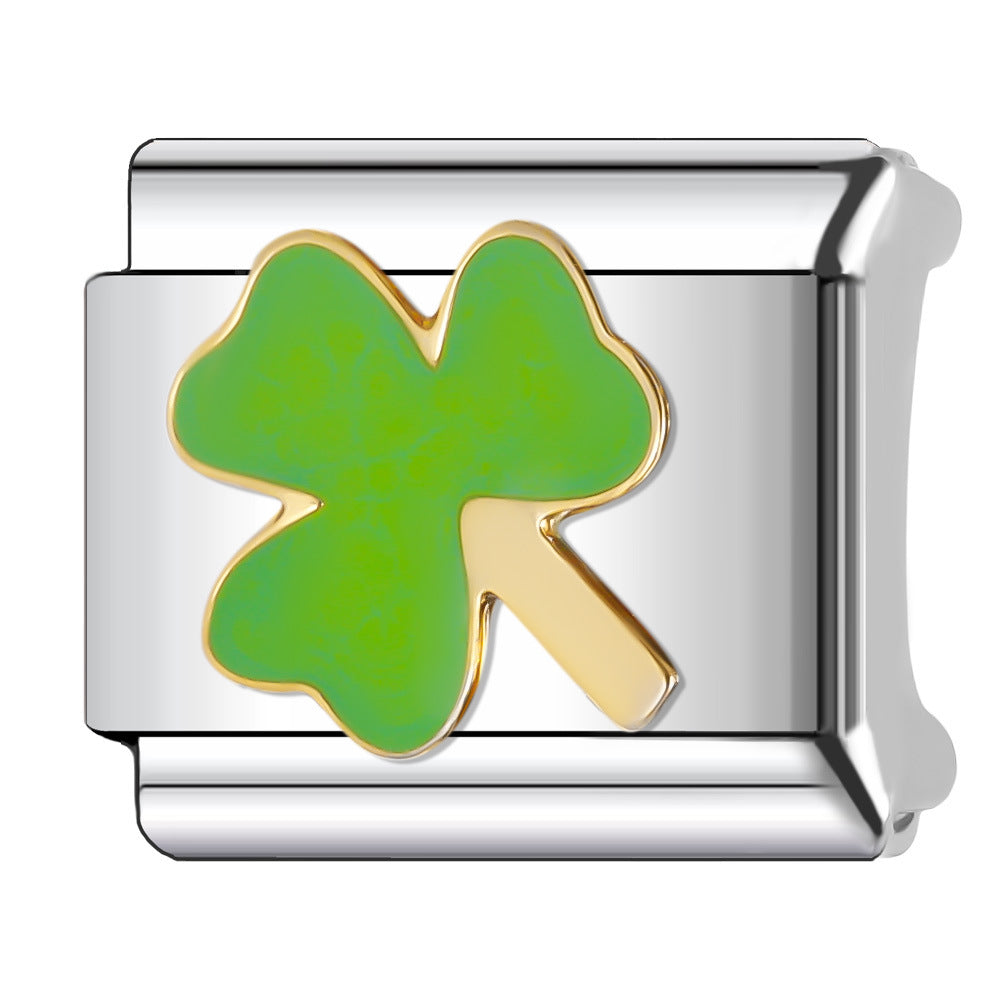 Wholesale Italian Charm Bracelet 9mm DIY Splicing Fruit and Vegetable Series Stainless Steel Composable Bracelet