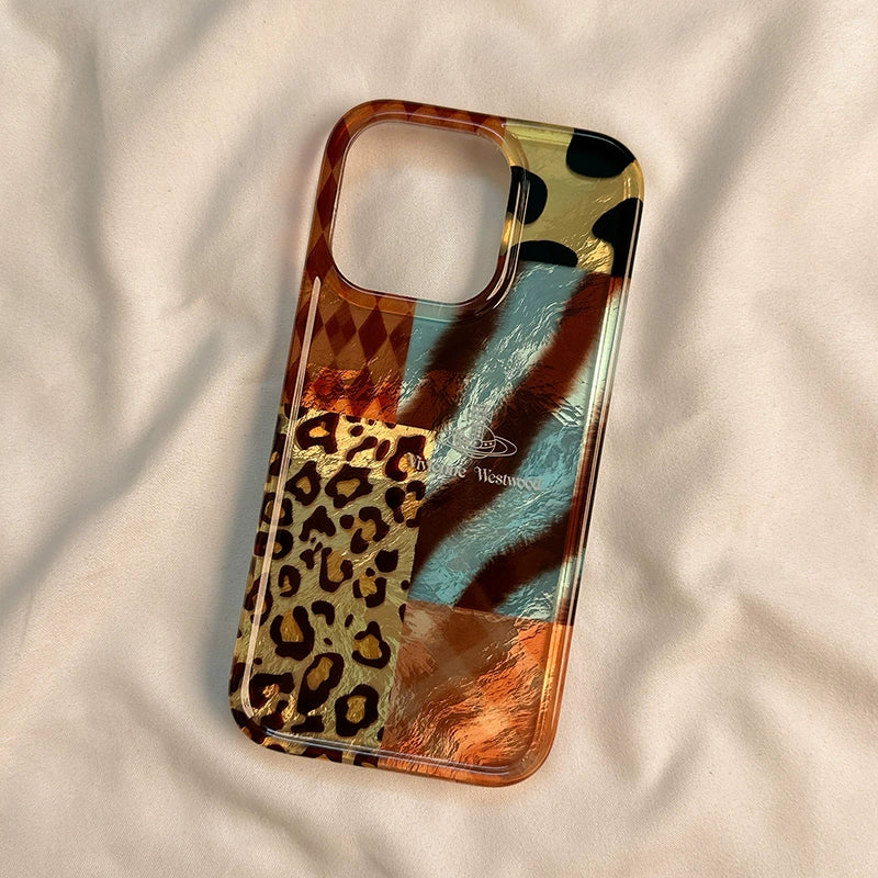 Wholesale Splicing Leopard Print All-inclusive Mobile Phone Case ACC-PC-Shiyi002