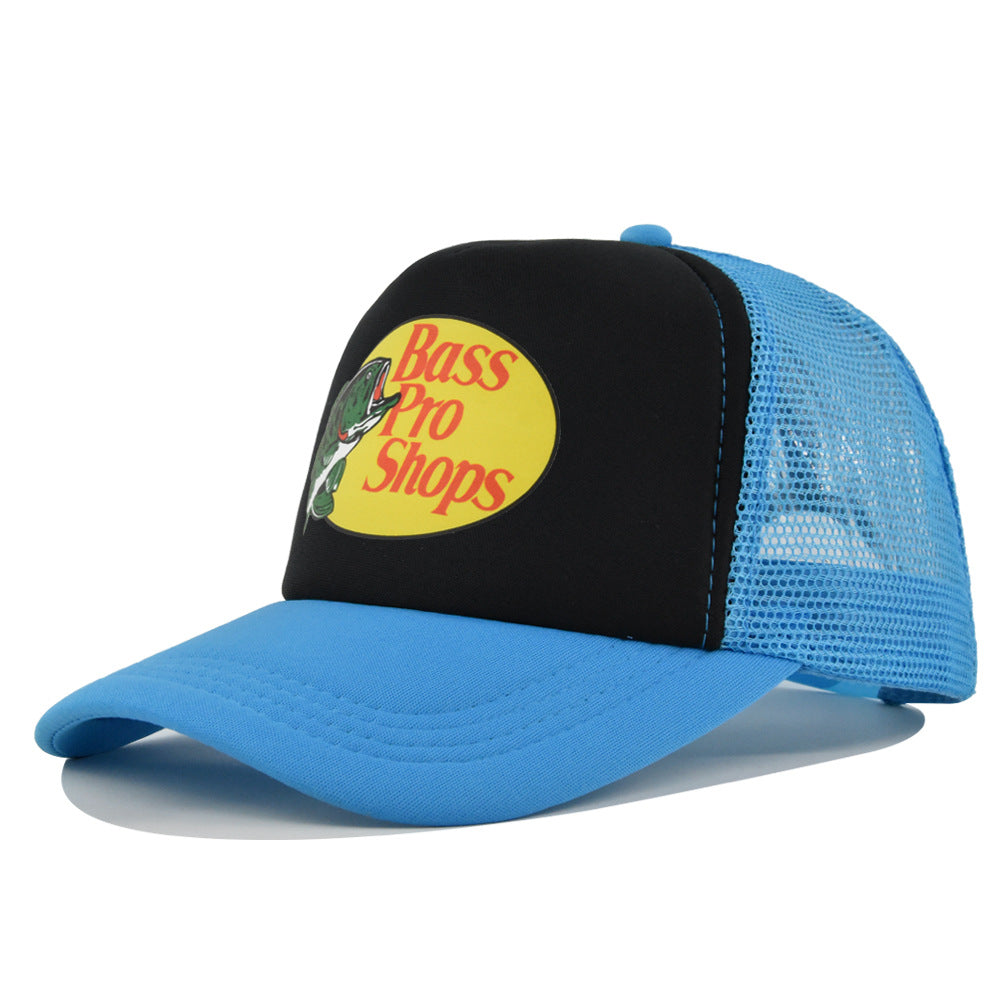 Wholesale Printed fish silk screen cap summer net Hat