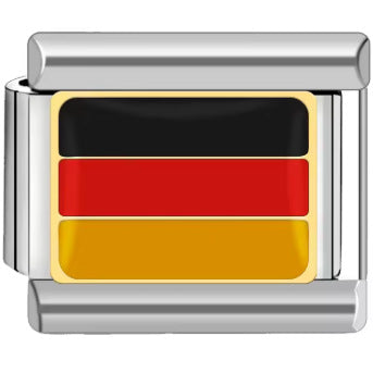 Wholesale Italian Charm Bracelet 9mm DIY Splicing Classic Flag Series Stainless Steel Composable Bracelet