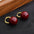 Wholesale Retro Light Luxury  Red Ball Earrings