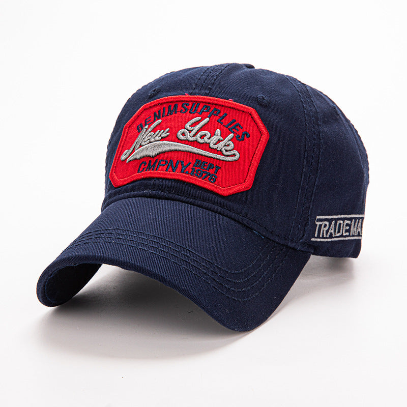 Wholesale Washed patch letter embroidered baseball cap