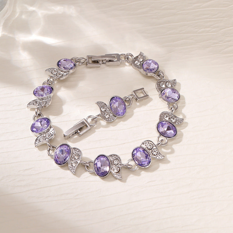 Wholesale  zircon seven-color bracelet