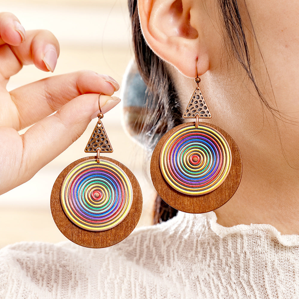 Wholesale Amazon' s Popular European and American Exaggerated Big-Name Earrings,  Versatile Earrings,  Fashionable and Trendyy Personalized Earrings