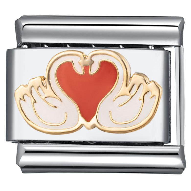 Wholesale 2PCS 9mm Italian Charm Starter Bracelets DIY square Single Section Creative Stainless Steel Composable Bracelet