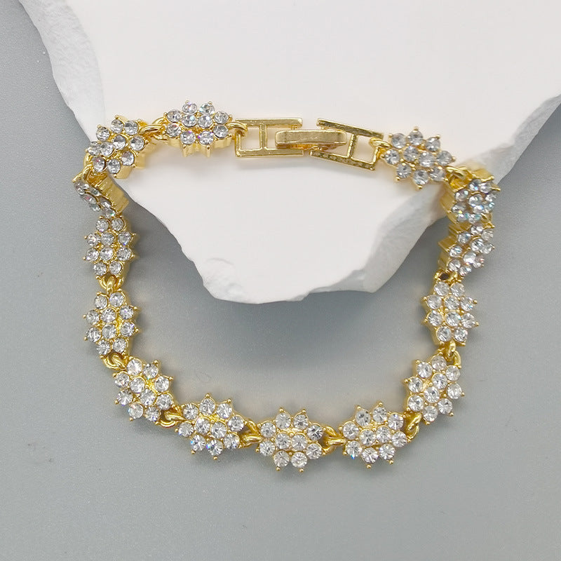 Wholesale Geometric rhinestone bracelet