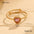 Wholesale  Retro Heart Inlaid Zircon Stainless Steel Ring