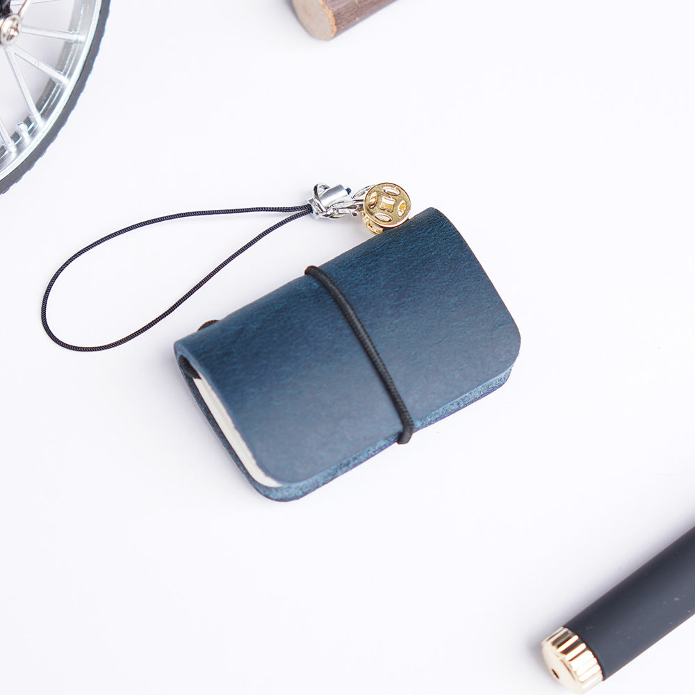 Wholesale Super Mini Pocket Notebook Cowhide Handmade Notepad ACC-NB-YueYao001