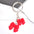 Wholesale  Candy Color Bow Flower Pendant  Keychain