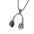 Wholesale Titanium Steel rock music headphones pendant necklace