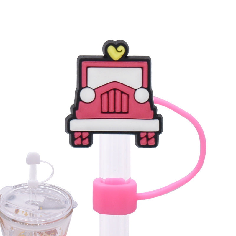 Wholesale Random 100pcs Color Separation Series Straw Cover 10MM Straw Tube Cap