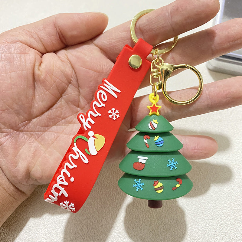 Wholesale Christmas Snowman Santa Snowman Keychain