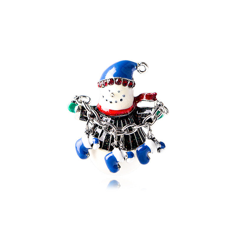 Wholesale Christmas cartoon snowman corsage brooch
