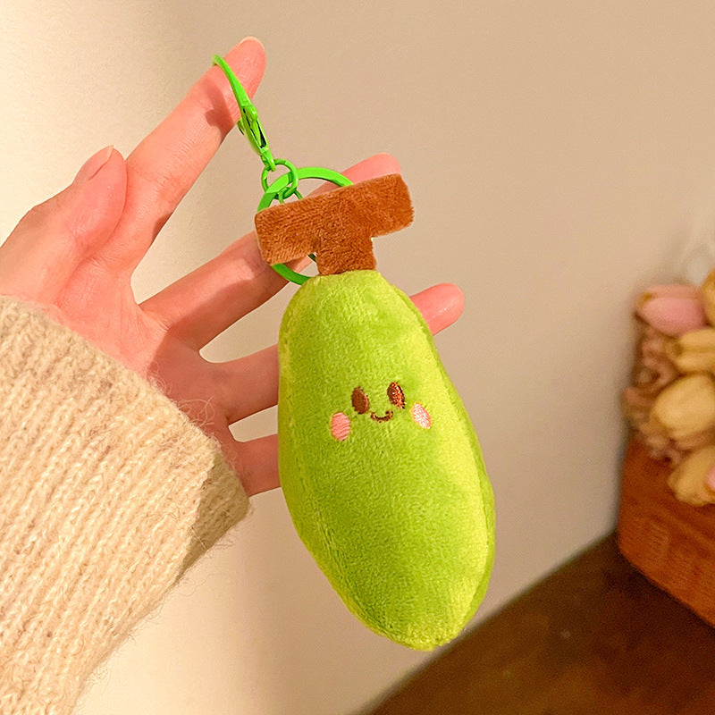 Wholesale Cute plush fruit banana keychain