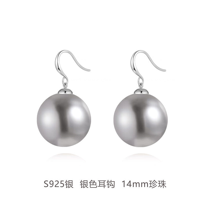 Wholesale Large Pearl Sterling Silver Earrings