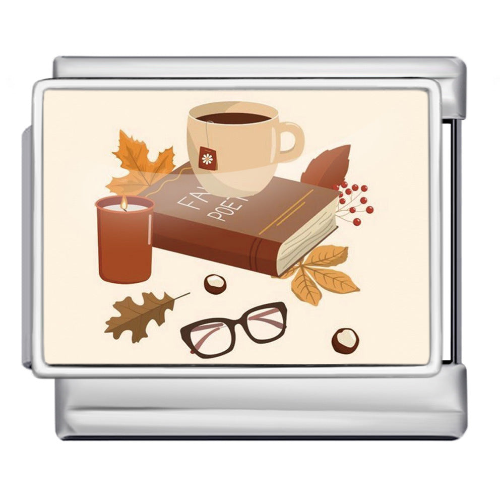 Wholesale  Italian Charm Bracelet 9mm DIY image printingCreative Stainless Steel Composable Bracelet