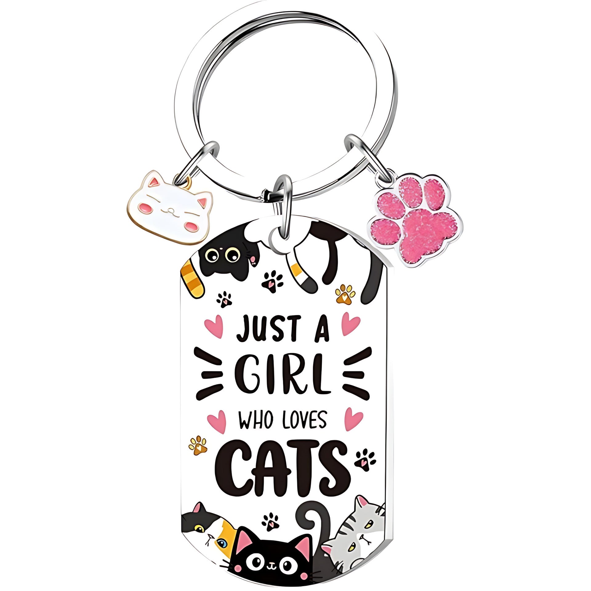Wholesale Stainless Steel UV Printed Keychain - Decorative Christmas Gift Accessory