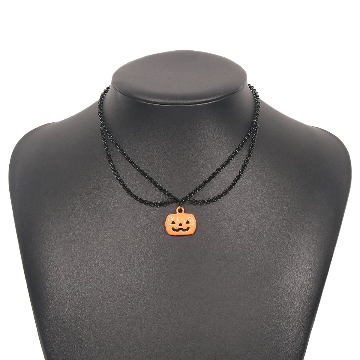 Wholesale Halloween Dark Pumpkin Alloy Necklaces ACC-NE-XianDi005