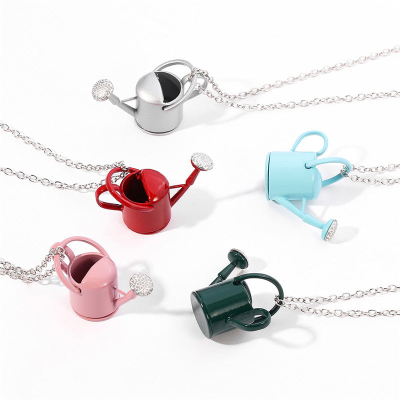 Wholesale Mini sprinkler bottle creative  pendant necklace
