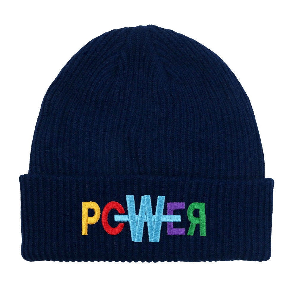 Wholesale embroidered letters wool beanie hat