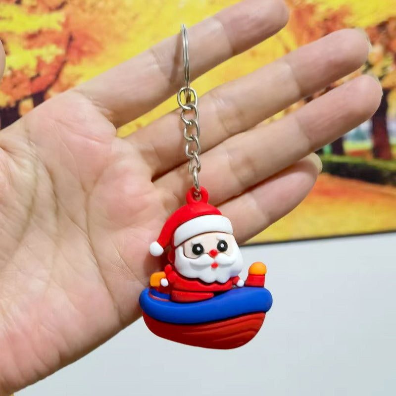 Wholesale Couple keychain car key pendant Christmas doll keychain