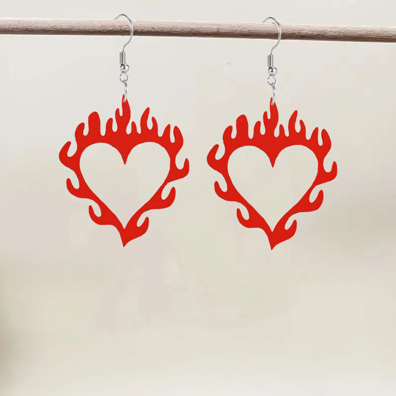 Wholesale Valentine's Day Heart Acrylic Earrings