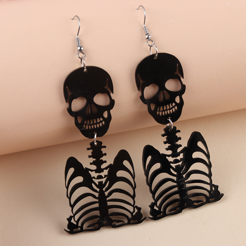 Wholesale   Pumpkin Ghost Diablo Skull Rack Acrylic Earrings