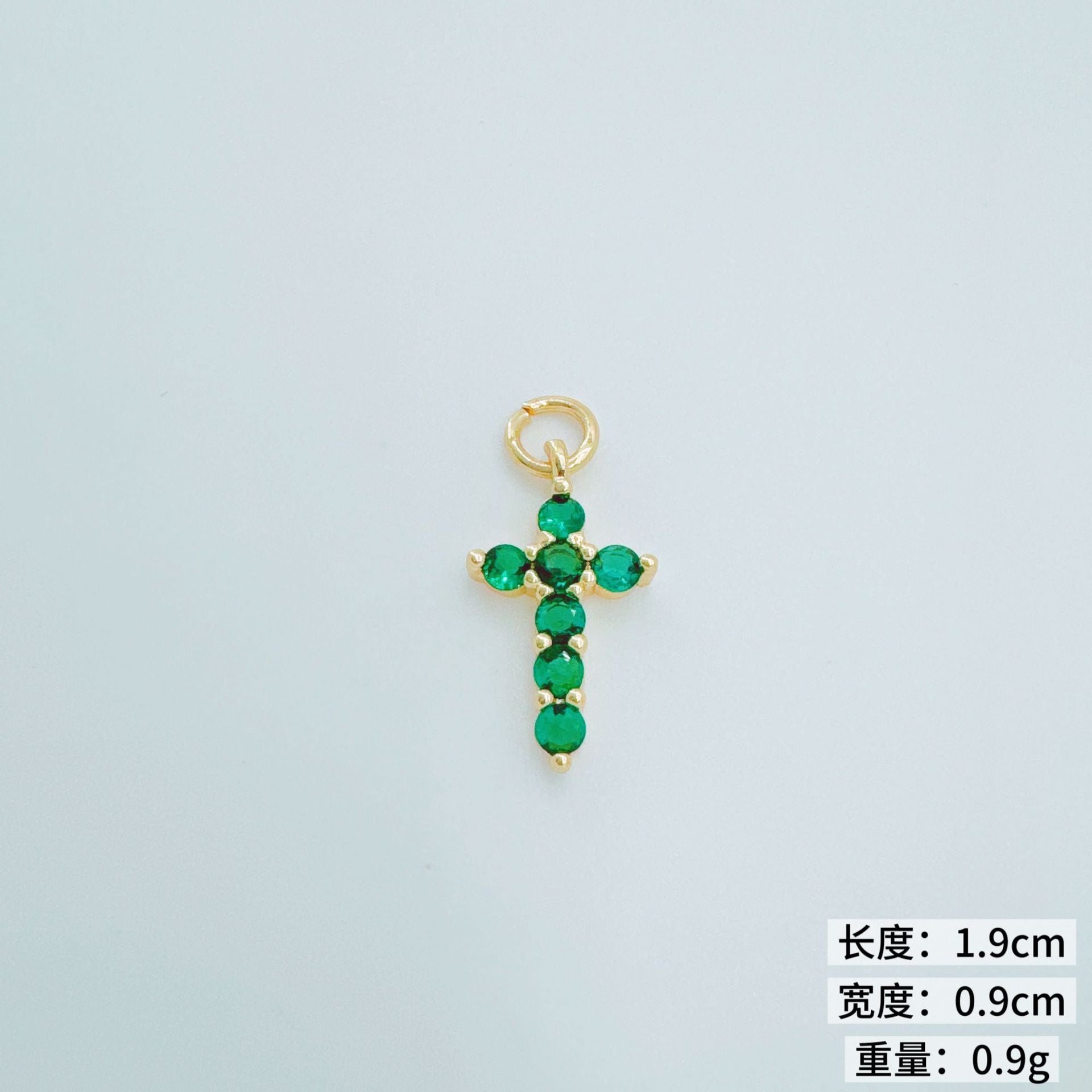 Wholesale Fashion Cross Pendant,  Copper Plated Gold,  European Style Jewelry Accessory for Daily Wear
