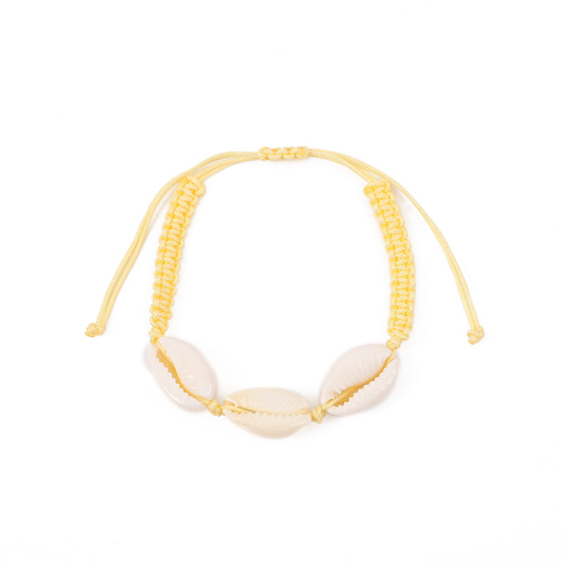 Wholesale Bohemian Natural Shell Woven Bracelet