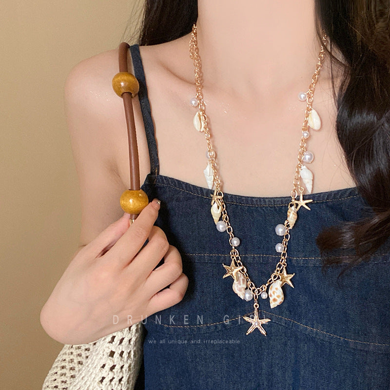 Wholesale  Natural Stone Shell Necklace