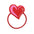 Wholesale Heart PVC Children's Hair Accessories