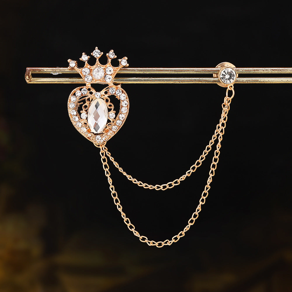 Wholesale Diamond-set crown brooch