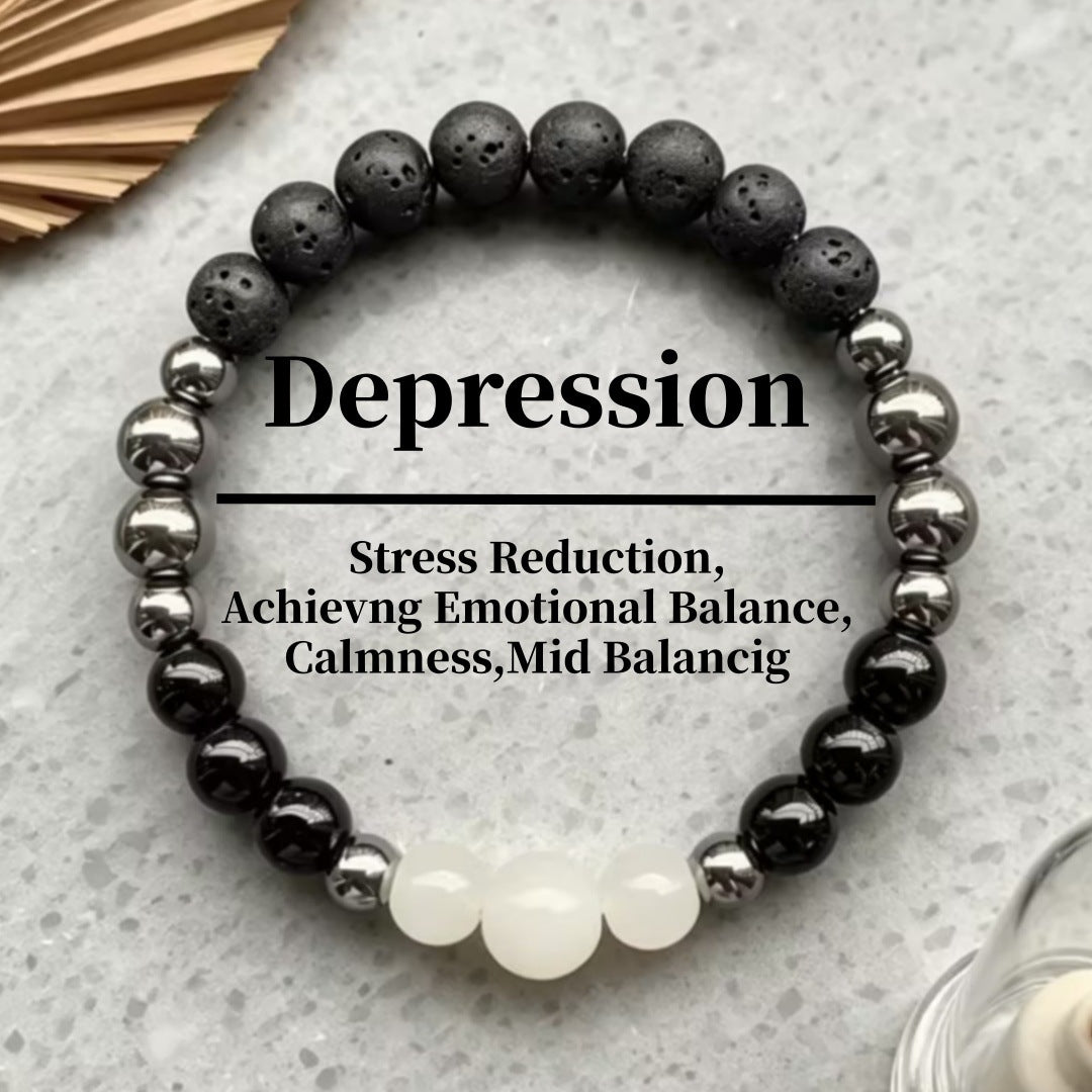 Wholesale Trendy Beaded Bracelet With Natural Moonstone And Hematite Unisex Fashion Accessory For Gift And Resale