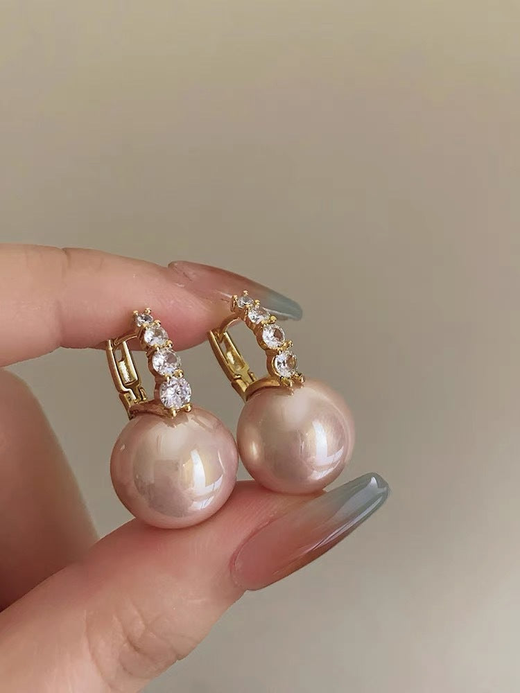 Wholesale Vintage Pearl Geometric Earrings Exaggerated ACC-ES-Huih003