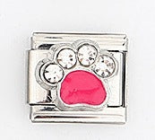 Wholesale Stylish Italian Style Dog Paw Modular Bracelet Stainless Steel Electroplated Fashion Accessory For Gift And Resale