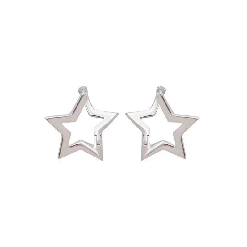 Wholesale Five-pointed Star Ear Buckle Earrings