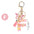 Wholesale Pink letter butterfly tassel keychain
