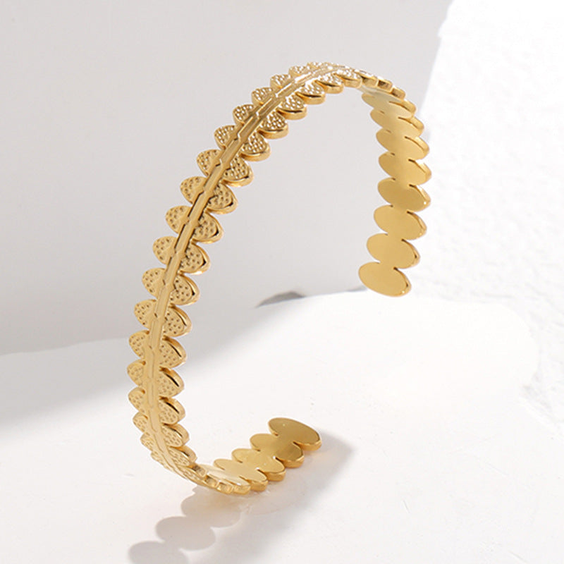 Wholesale Adjustable Stainless Steel Bracelets Open Bracelet ACC-BT-Manguo001