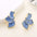 Wholesale  Flower  Silver Pin Petal Earrings