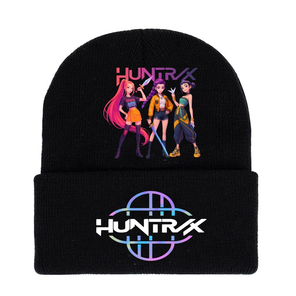 Wholesale kpop anime cartoon knitted hat Beanie
