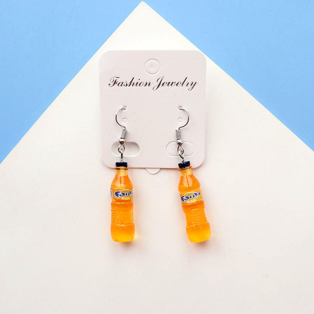 Wholesale Summer  Soda Bottle Earrings